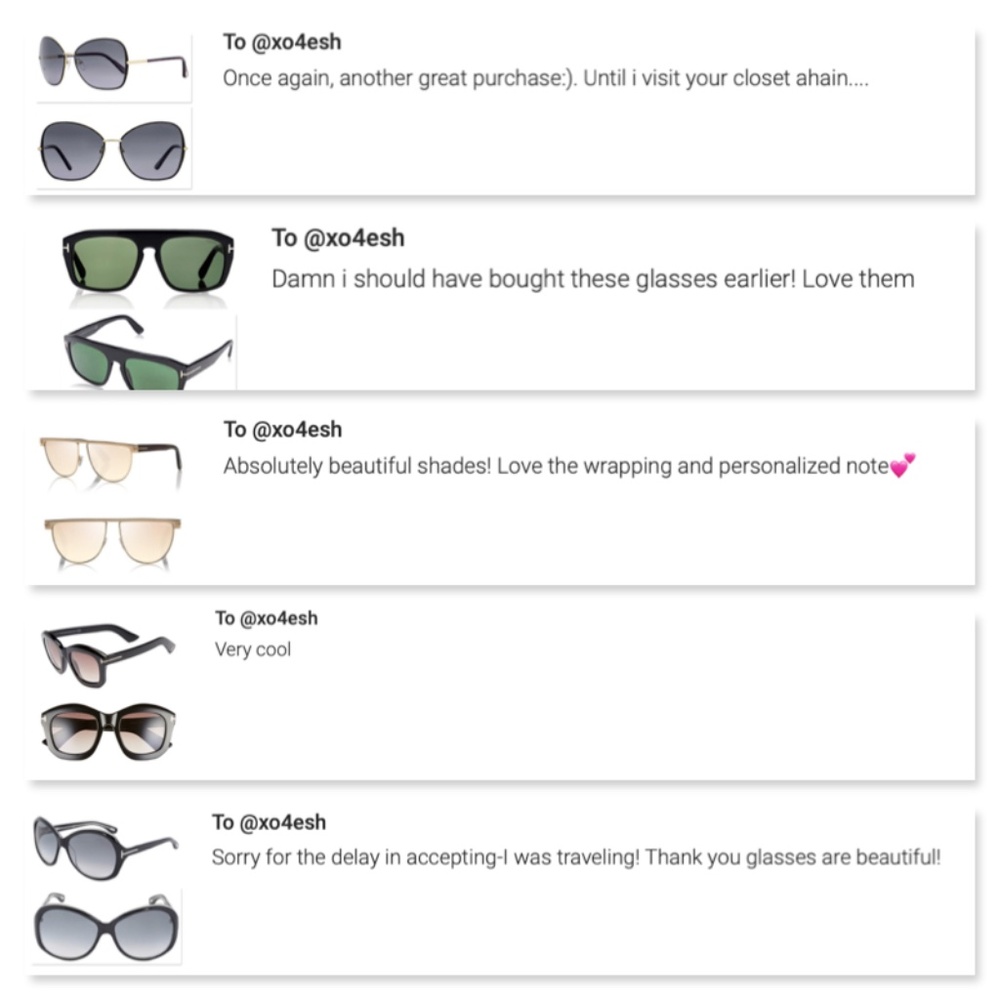 New TOM FORD Anouk Butterfly Black Sunglasses - Picture 13 of 16